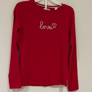 Kids Long Sleeve Tee with Love Design